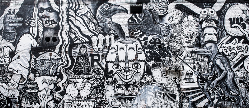 face, wall, mural, architecture, human representation, toronto, male likeness, art and craft, wall - building feature, black, art, built structure, place of worship