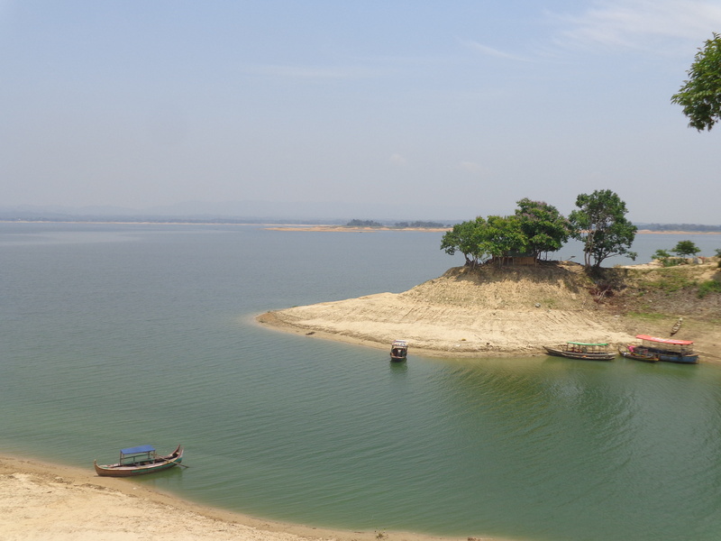 tranquil scene, nature, mode of transportation, land, sea, 4K, sky, beach, high angle view, no people, transportation, tranquility, kaptai lake, natural beauty