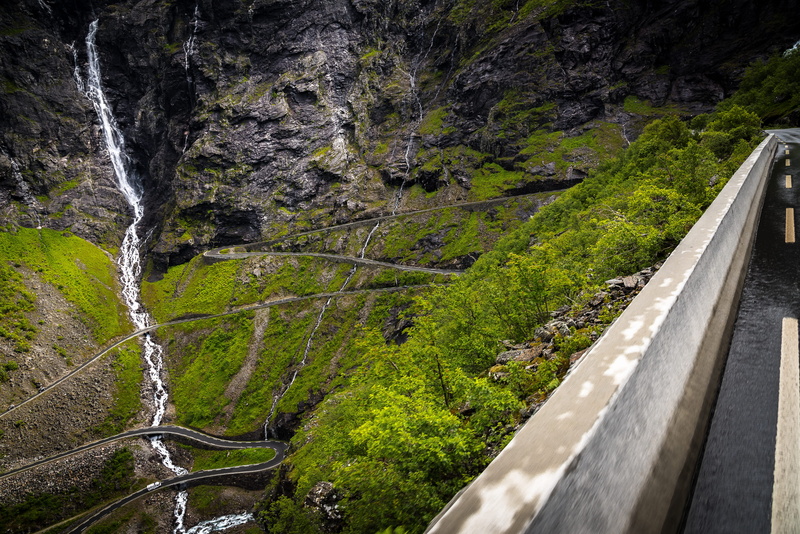 flowing, roads, lush, non-urban scene, flowing water, tranquil scene, winding, plant, road, nature, outdoors, day, norway, green color, adventure, no people