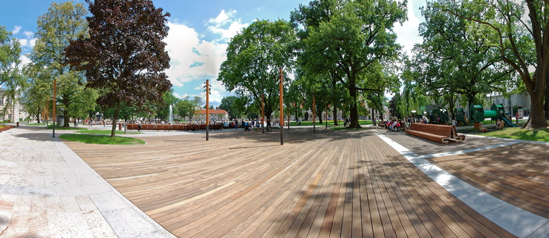 4K, city, architecture, nature, sunlight, outdoors, plant, tree, park - man made space, transportation, park, incidental people, day, footpath, Lublin