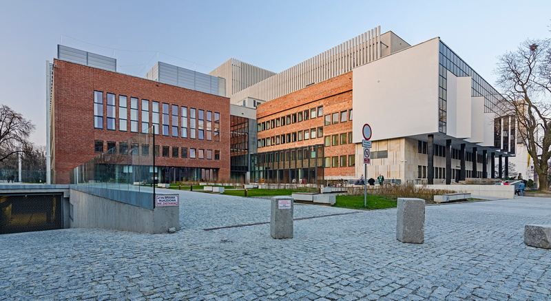 no people, cobblestone, city, modern, entrance, 1080P, plant, theaters, day, footpath, outdoors, street, Polish, building exterior, sidewalk, galleries