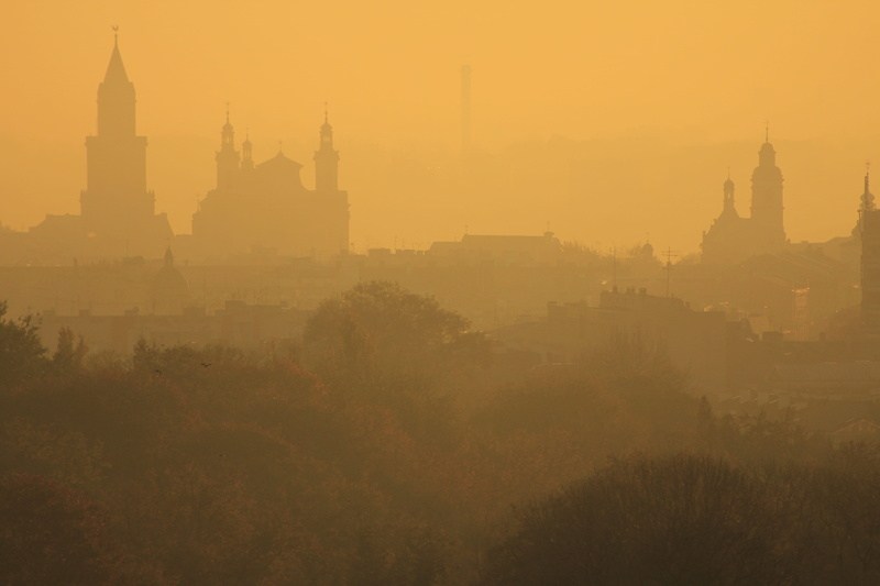 5K, building, Lublin, Lubelskie, nature, Panorama, tree, smog, skyscraper, sunset, panorama, spire, scenics - nature, tower, spirituality, building exterior