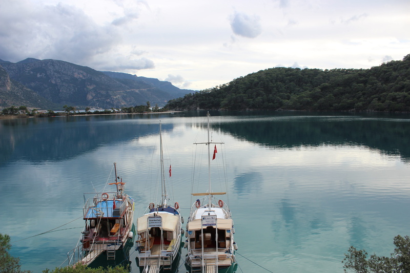 beach, nautical vessel, transportation, turkey, 5K, fethiye, sky, blue, day, mode of transportation, water, cloud - sky, plant, reflection, outdoors, no people