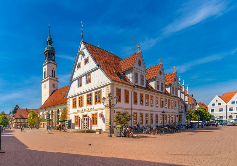 Lower Saxony, Old Town Hall, Germany, Church, 1080P, area, St Marys Church, St. Marys Church, town hall, building, architecture, The, Celle