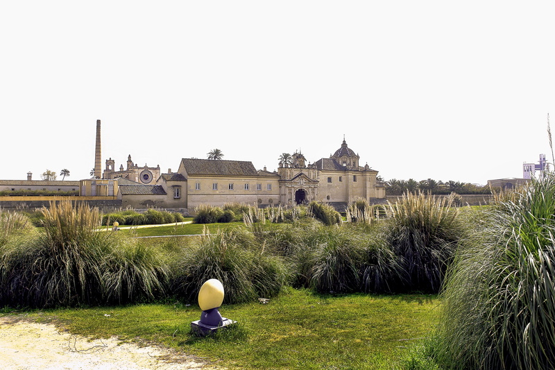 Charterhouse, pottery, spain, architecture, copy space, grass, catholic, built structure, st, lawn, catholicism, sky, travel destinations, clear sky, outdoors