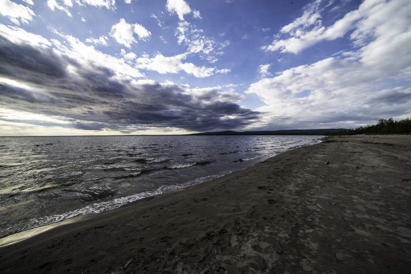 alberta, land, landscapes, 5K, low, nature, day, shoreline, scenics, horizon, clouds, beauty In Nature, no People, blue, non-urban scene, color Image