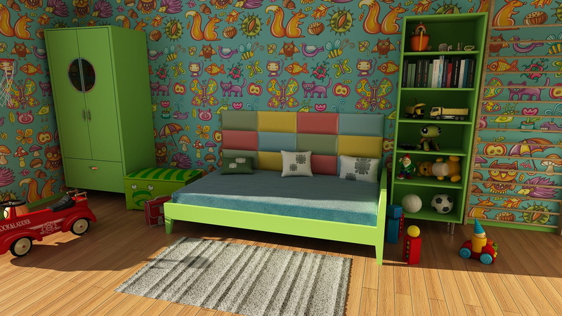 frame, absence, toy, wooden, home showcase interior, ornate, wall, bed, flooring, armoire, childrens room, home interior, hardwood floor, domestic room