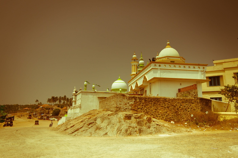 the past, building exterior, religion, building, nature, built structure, place of worship, no people, spirituality, kerala, sunlight, belief, clear sky