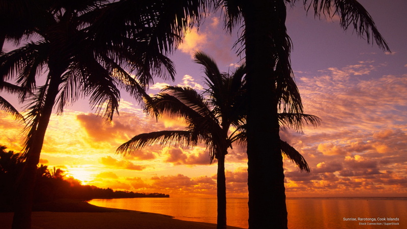 rarotonga, Islands, sunrise, 2K, cook