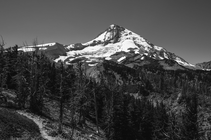 winter, sky, tranquil scene, day, scenics - nature, trails, cold temperature, wilderness, united states, outdoors, mt hood, mountain range, mountain peak