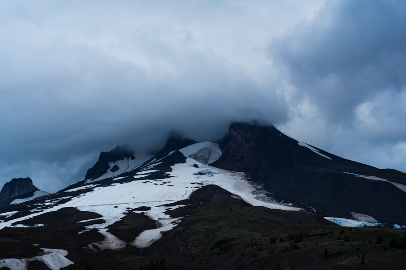 scenics - nature, outdoors, geology, sky, environment, ice, glacier, snow, non-urban scene, mountain, plateau, government camp, alps, mt. hood, mountain range