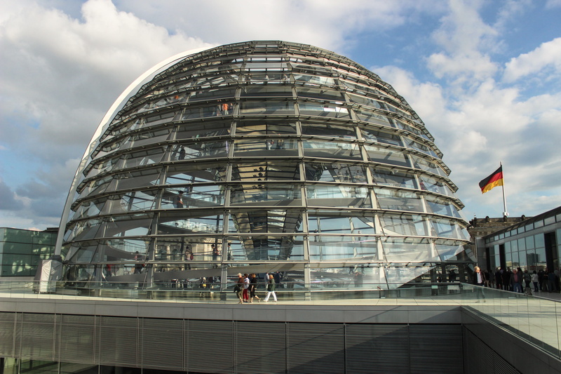 Berlin, spree, tourism, Germany, city, Bundestag, nature, architecture, capital, glass, patriotism, roof, metal, inside, government district, building