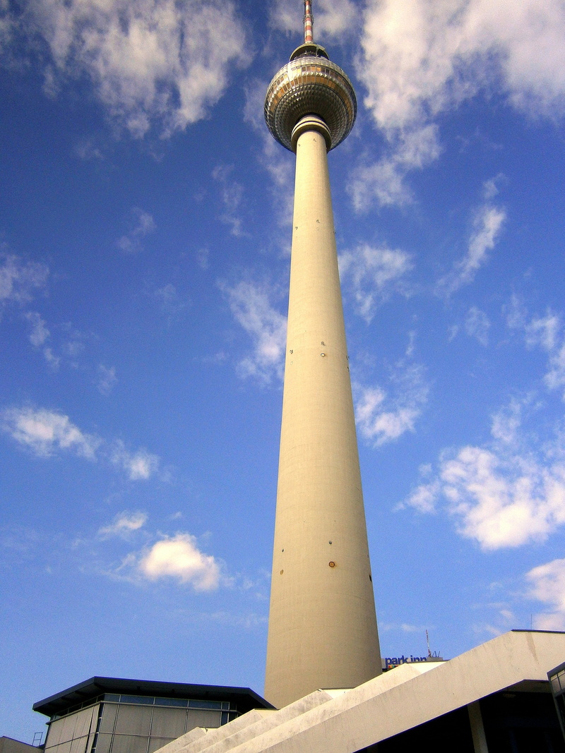 built structure, nature, no people, sphere, global communications, spire, 4K, travel, sky, tv tower, berlin, places of interest, capital, tall - high