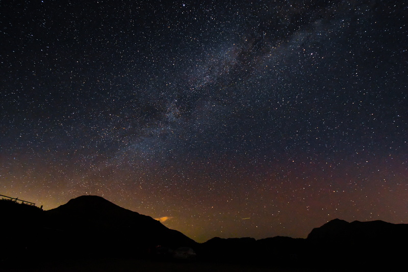 outdoors, time, star - space, night view, astronomy, galaxy, milky way, tranquility, tranquil scene, no people, majestic, nature, idyllic, stars, taiwan hehuan mountain