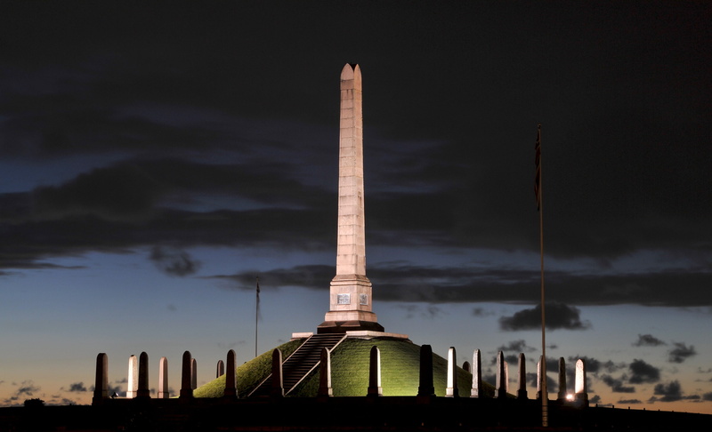 memorial, sky, cloud - sky, historic, no people, tall - high, national, 4K, architectural column, illuminated, the past, skyscraper, built structure, scandinavia