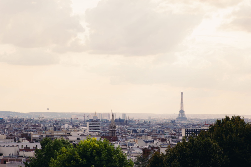 office building exterior, historic, eiffel tower, view, tour, france, sky, building exterior, symbol, city, vintage, paris, serene, sightseeing, tree, travel