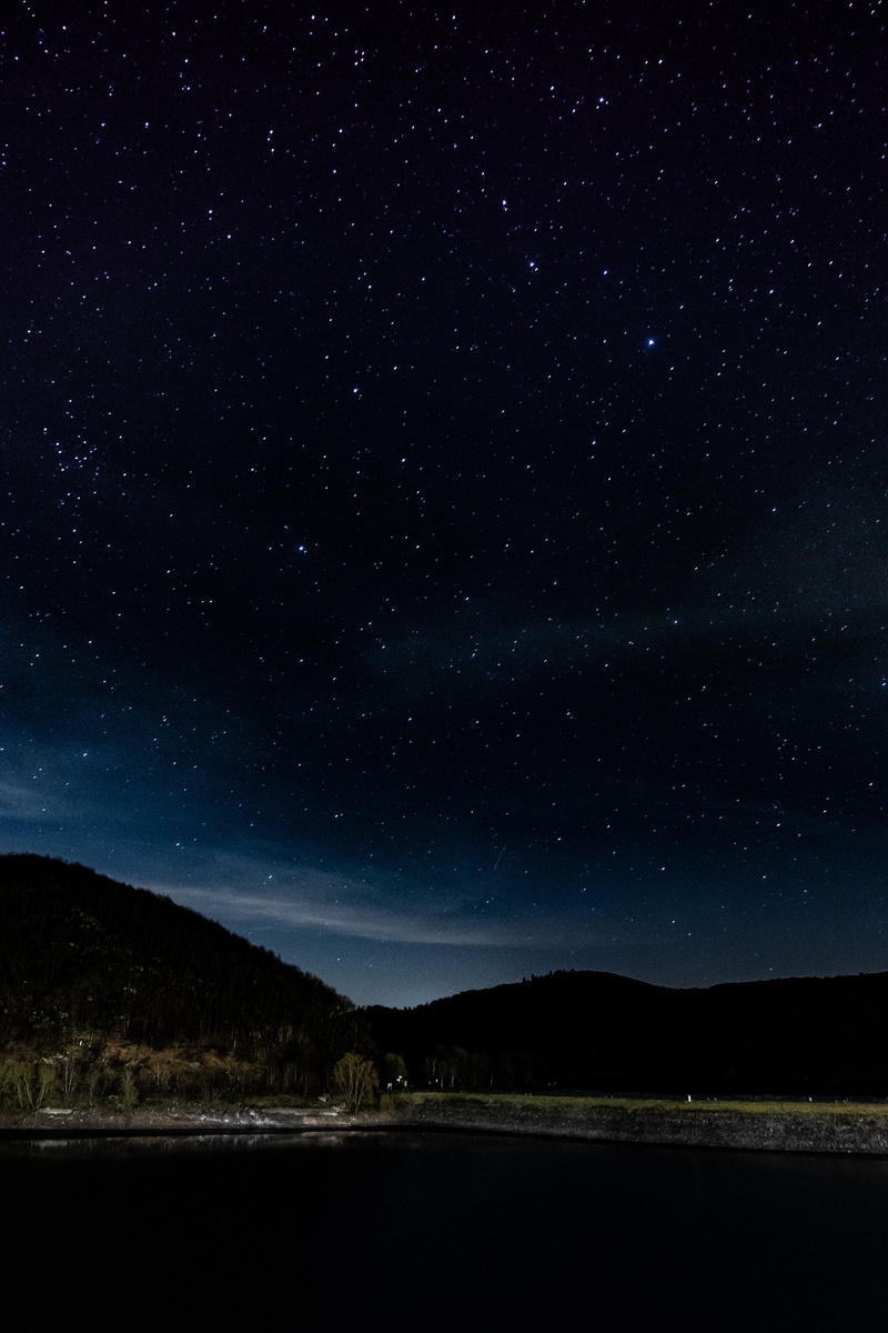 body, environment, germany, infinity, scenics - nature, tranquil Scene, milky Way, starry sky, eifel national park, landscape, scenics, forest, star Field