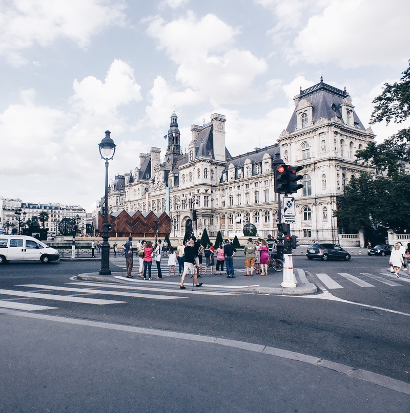 2K, men, motor vehicle, group of people, people, outdoors, street, day, cloud - sky, built structure, nature, city, sky, paris, hotel de ville, france