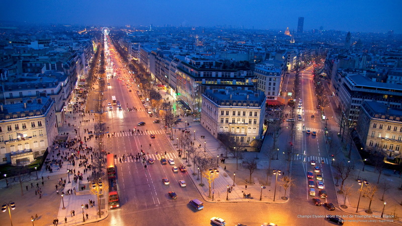 paris, france, arc, champs, triomphe, elysees, 2K, de, Architecture