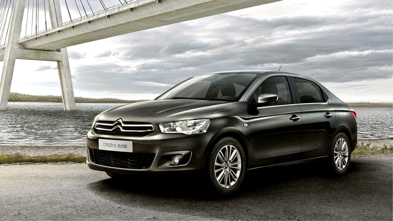 Citroen, C-Elysee, 1080P, sedan, cable-stayed bridge, the river