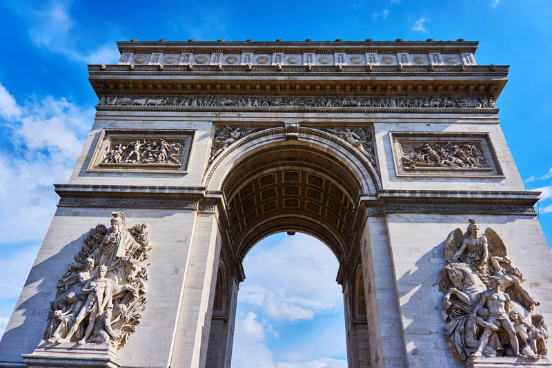 building exterior, 5K, representation, places of interest, outlook, arch, triumphal arch, bas relief, traffic, tourism, landmark, city view, built structure