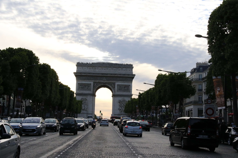 architecture, paris, street, sky, traffic, city street, building exterior, french, capital, city, nature, history, monument, mode of transportation, transportation