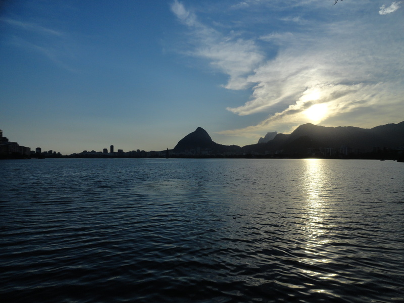 tranquility, tranquil scene, idyllic, nature, cloud - sky, brazil, silhouette, rippled, water, pond, scenics - nature, sea, beauty in nature, rio de janeiro