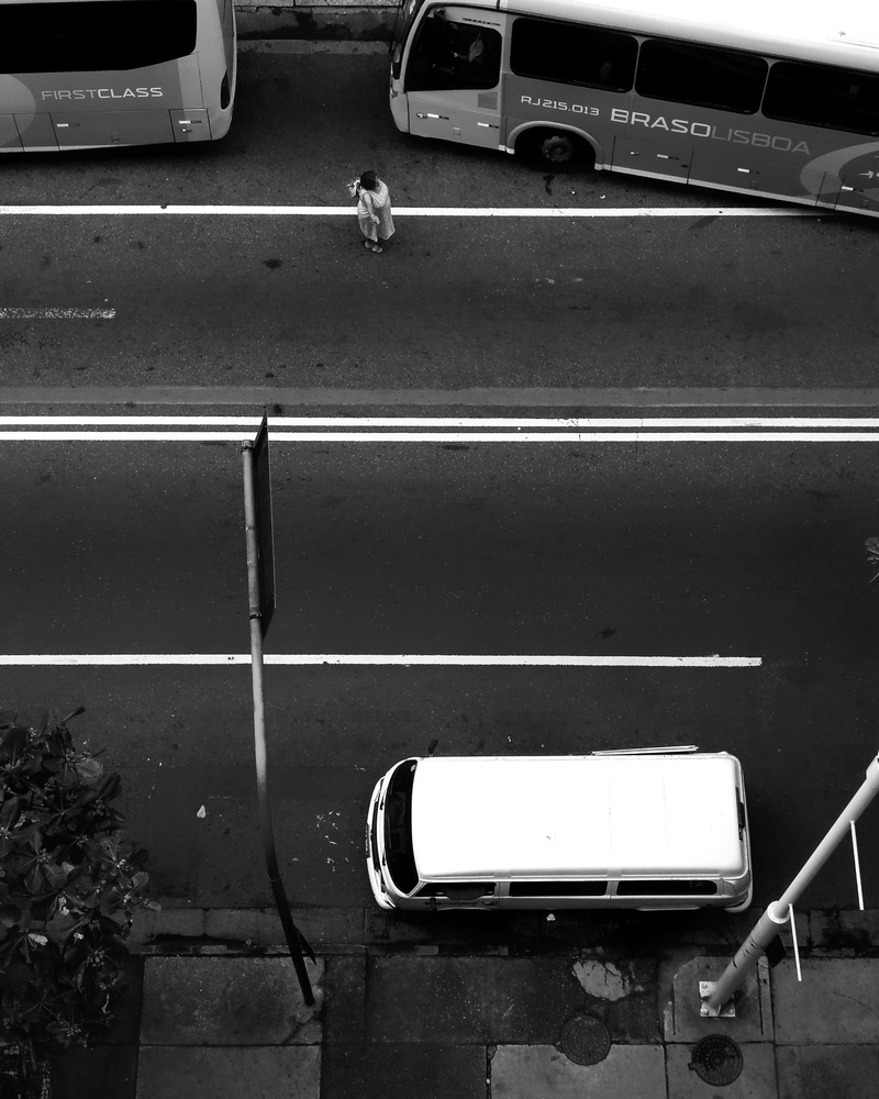 architecture, sign, 4K, road, no people, city, land vehicle, copacabana, transportation, brazil, vertebrate, motor vehicle, outdoors, road marking, high angle view