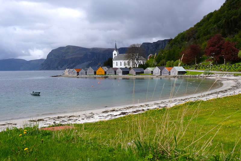 4K, nature, building, sea, outdoors, plant, norway, grass, architecture, mountain range, cloud - sky, day, built structure, nordfjord, building exterior