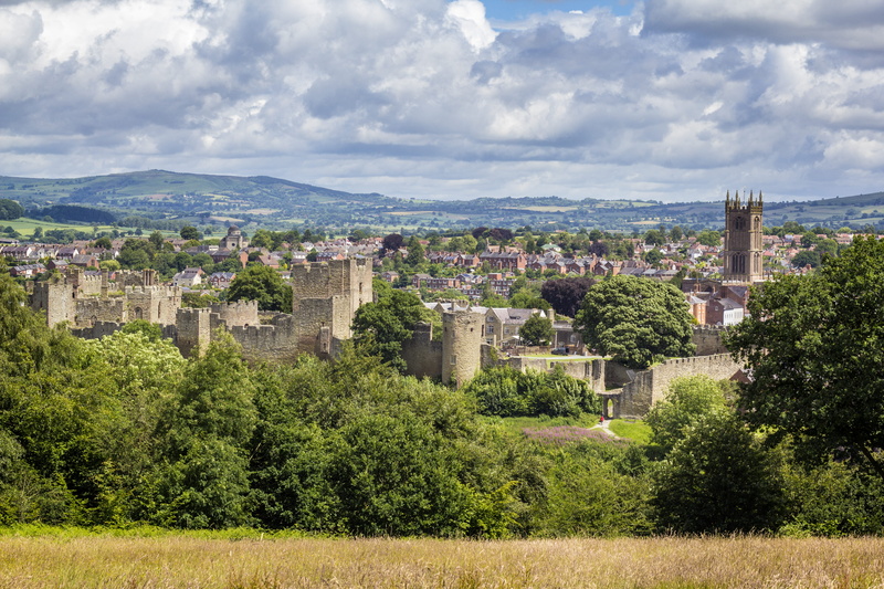 sky, ludlow, landscape, nature, no people, tree, travel destinations, shropshire, english town, architecture, built structure, environment, plant, 5K