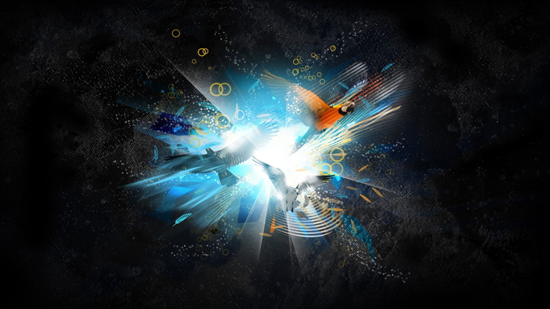 speed, backgrounds, take off, technology, bird, connection, underwater, multicolored, water, multi colored, digital, glowing, futuristic, indoors