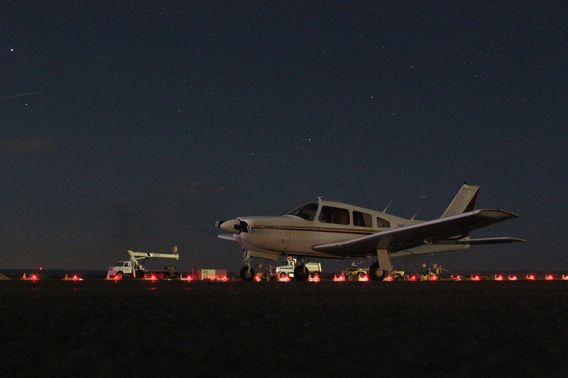 sky, travel, outdoors, star, land, small, copy space, plane, long exposure, landing, mode of transportation, private, airplane, aviation, night, 5K, on the move