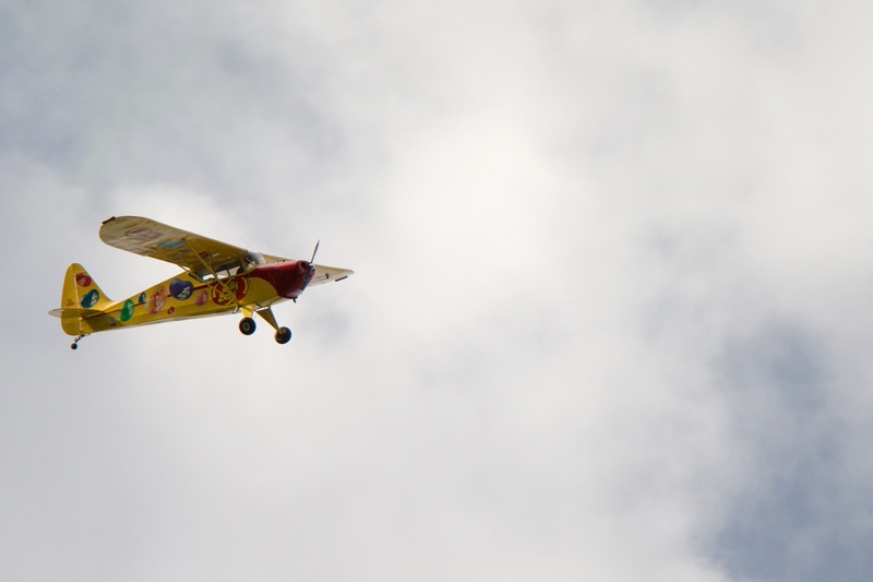 propeller airplane, display, outdoors, skill, mid-air, pilot, wing, show, airplane, high, cloud - sky, candy, plane, fast, aircraft, on the move, low angle view