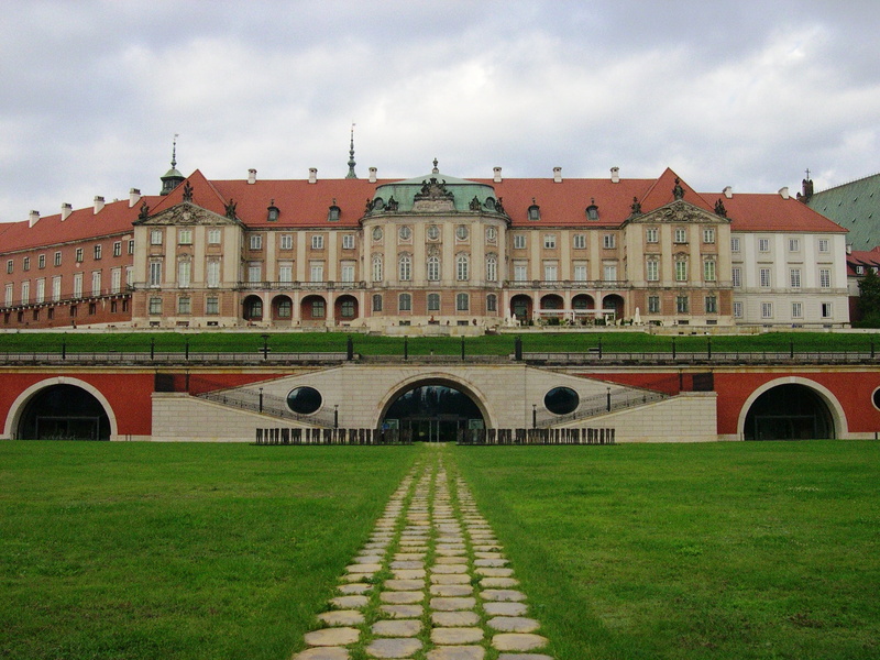 no people, day, building, the past, nature, facade, outdoors, castle, cloud - sky, built structure, warszawa, 1080P, zamek królewski, travel destinations