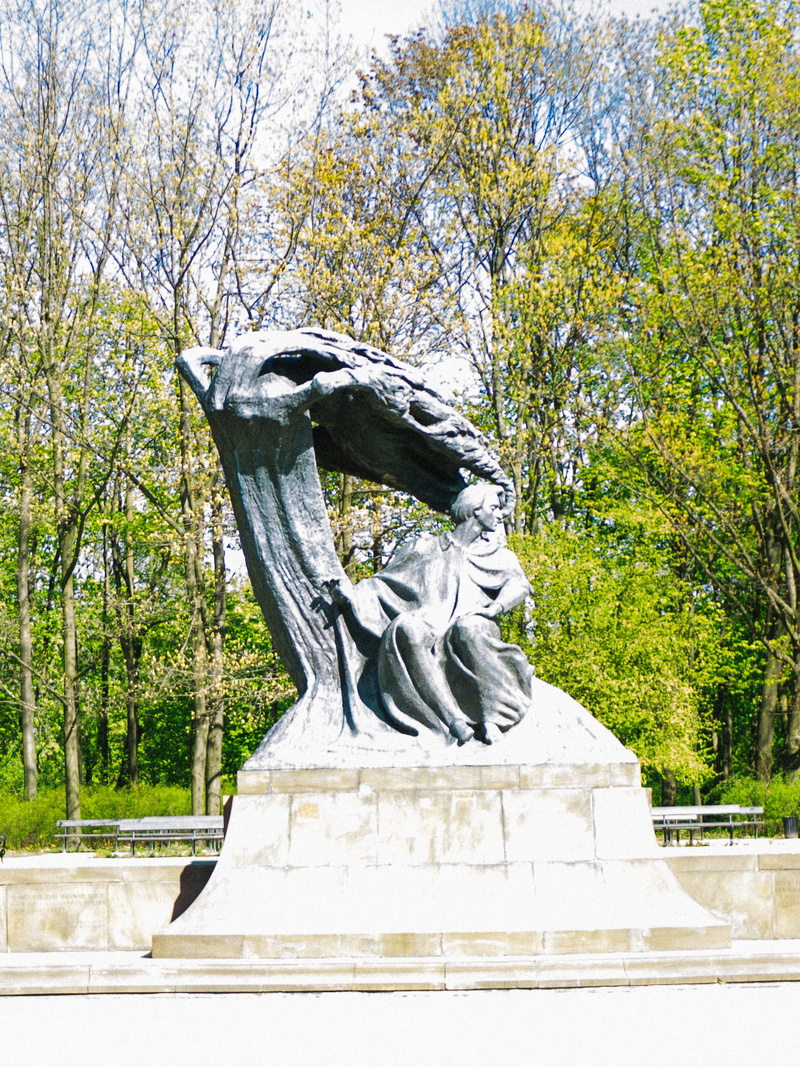 music, composer, ornate, tree, frederic chopin, chopin, park - man made space, art and craft, outdoors, craft, creativity, 1080P, warszawa, plant, park