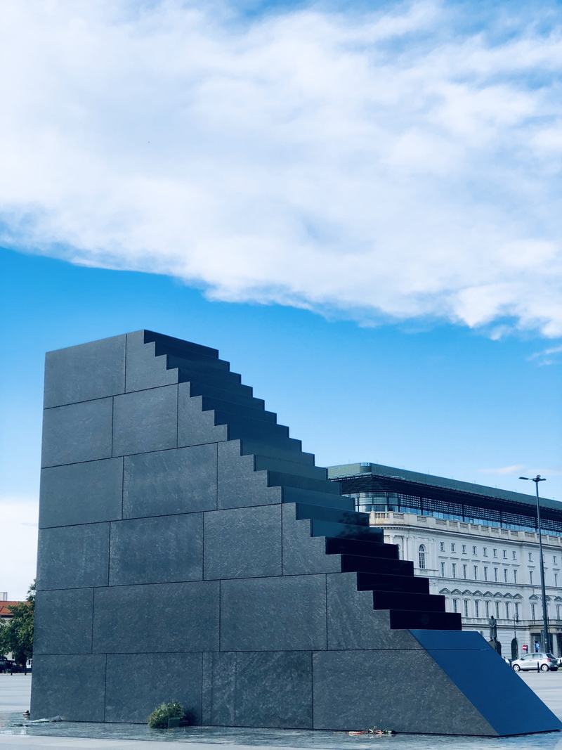 day, planetarium, shelter, built structure, cloud - sky, blue, no people, 4K, królewska 17, steps and staircases, banister, travel destinations, poland