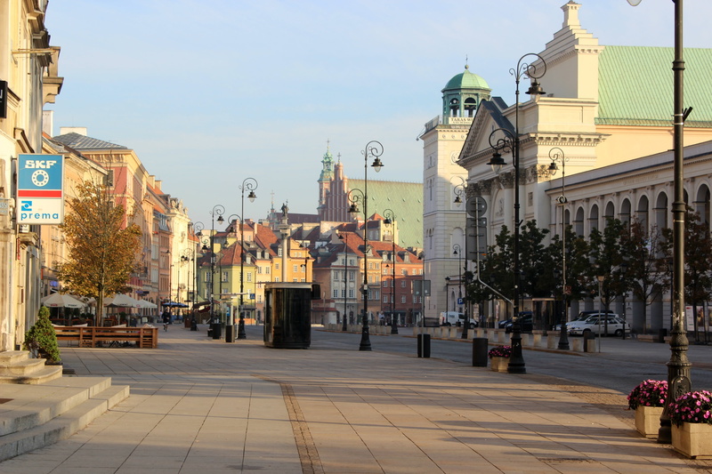incidental people, palace, architecture, city, outdoors, belief, polish, built structure, street, travel destinations, warszawa, landmark, 4K, warsaw