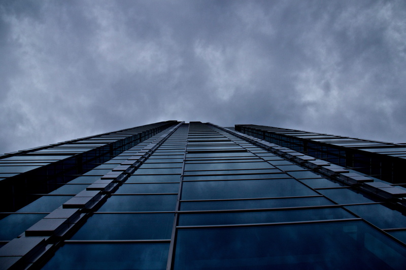 tall, pattern, 4K, wałowa 3, building exterior, built structure, directly below, glass - material, high rise, cloud, low angle view, skyscraper, Warsawa