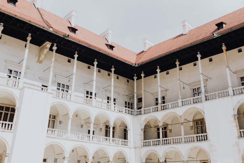 history, first, architectural column, Poland, tourism, day, belief, Europe, built structure, courtyard, magic, low angle view, ornate, karkow, town, polish