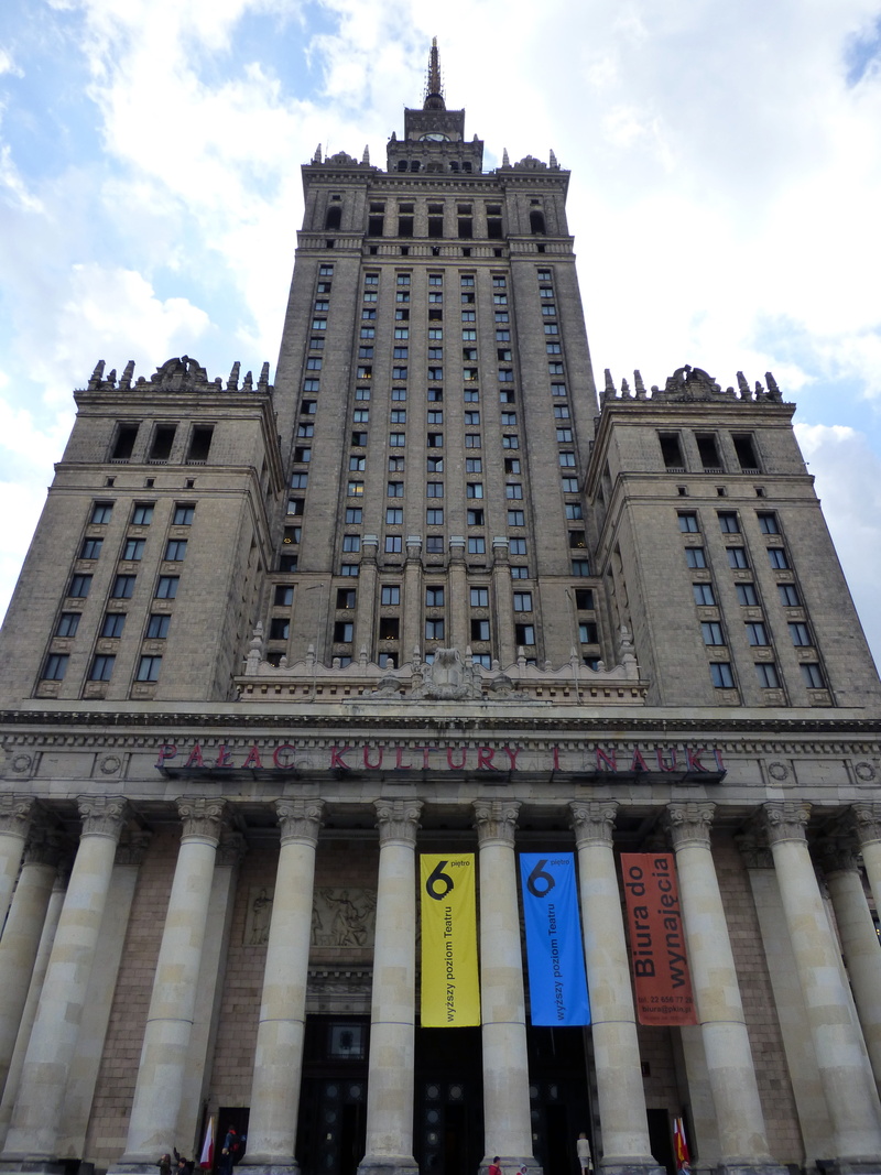 colonnade, warsaw, building exterior, building, city, outdoors, day, 4K, sky, facade, nature, palace of culture, history, palace of culture and science