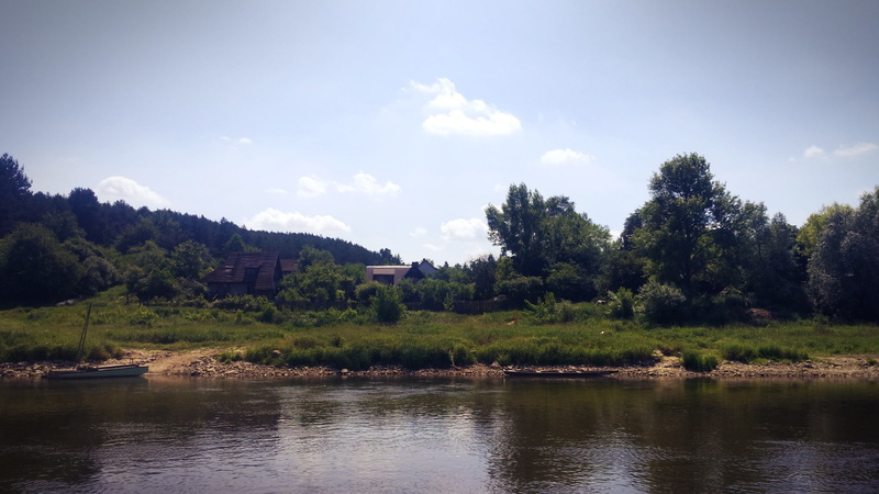 river, landscape, Vistula, Poland, 1080P, house, forest