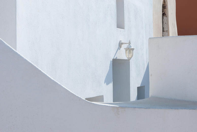 daytime, concrete, staircase, white, building, door, town, bathroom, wall - building feature, built structure, sconce, sparse, indoors, no people, wall