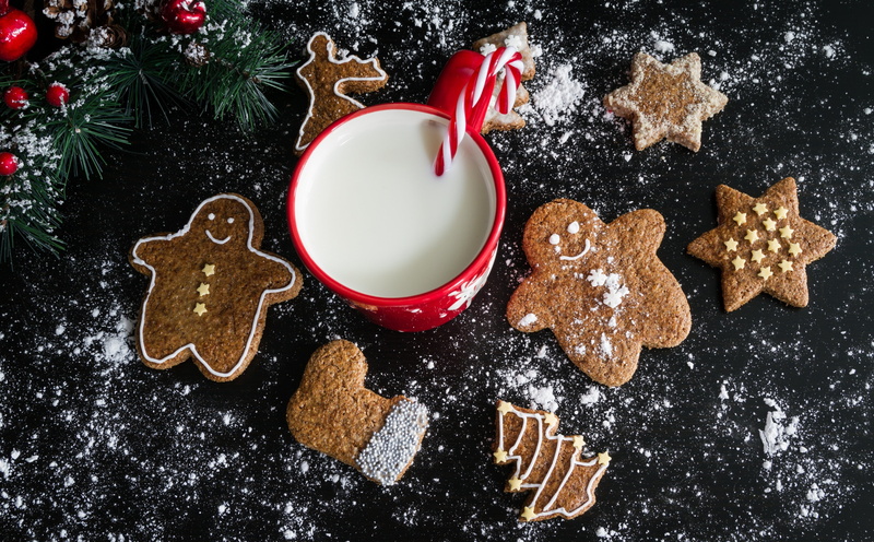 gingerbreadsock, gingerbread cookie, gingerbreadtree, Gingerbread, Seasonal, Celebration, dessert, Background, Milk, tree, cookie, star shape, drink, Food