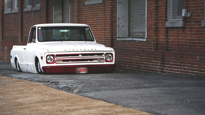 chevrolet, grill, vehicles, contrast, muscle, headlights, lights, wheels, front, end, custom, classic, 1080P, retro, trucks, low, stance, rims, lowrider