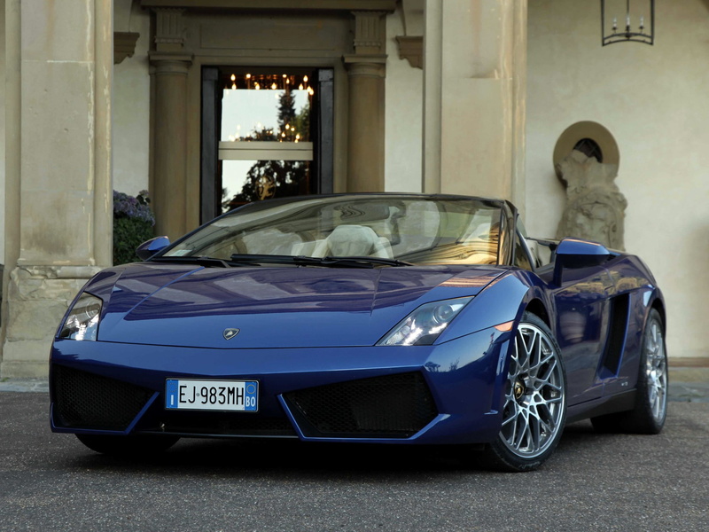 LP550-2, the car, blue, Gallardo, the front end, Lamborghini, 1080P, Spyder, lp, convertible, lambo