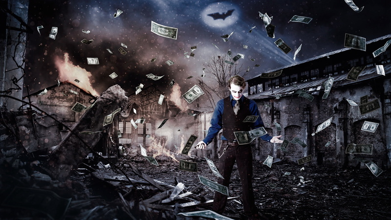 1080P, Joker, money, background