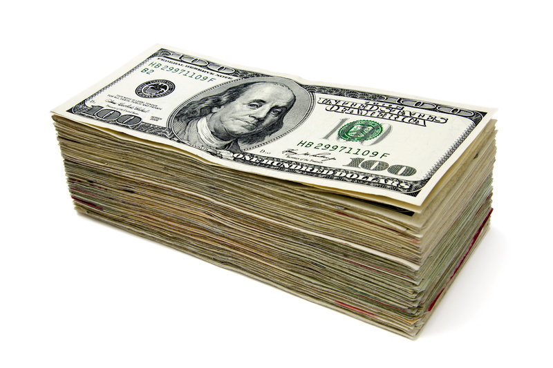 pack, currency, money, the bucks, prosperity, cash, white background, dollars, success, bills, 4K, wealth