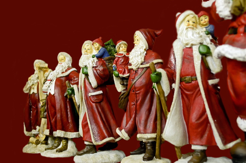 Family, belief, art and craft, male likeness, celebration, Christmas, indoors, santa, architecture, santas, joy, greeting, north, tradition, arts culture and entertainment