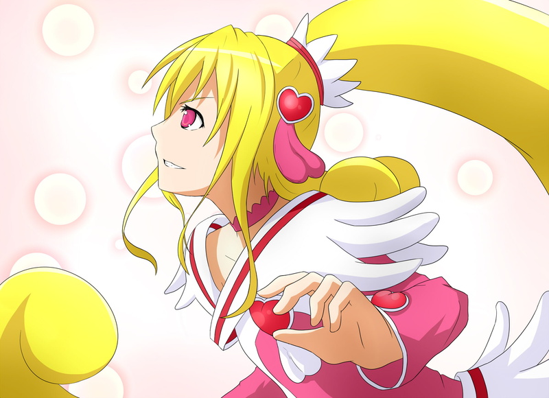 dokidoki, precure, hair, blonde, 1080P