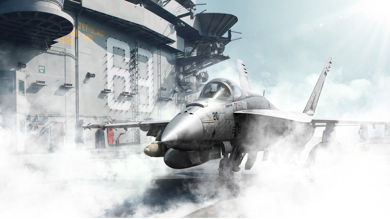 deck, 2K, fighter, bomber, attack, the plane, ship, American, Boeing FA 18EF Super Hornet, smoke